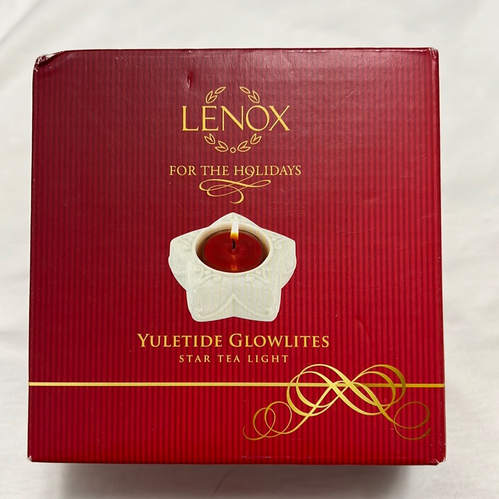 NWT Lenox Yuletide Star Tea light 3 for $20